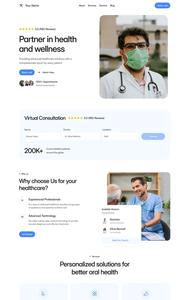Doctor website